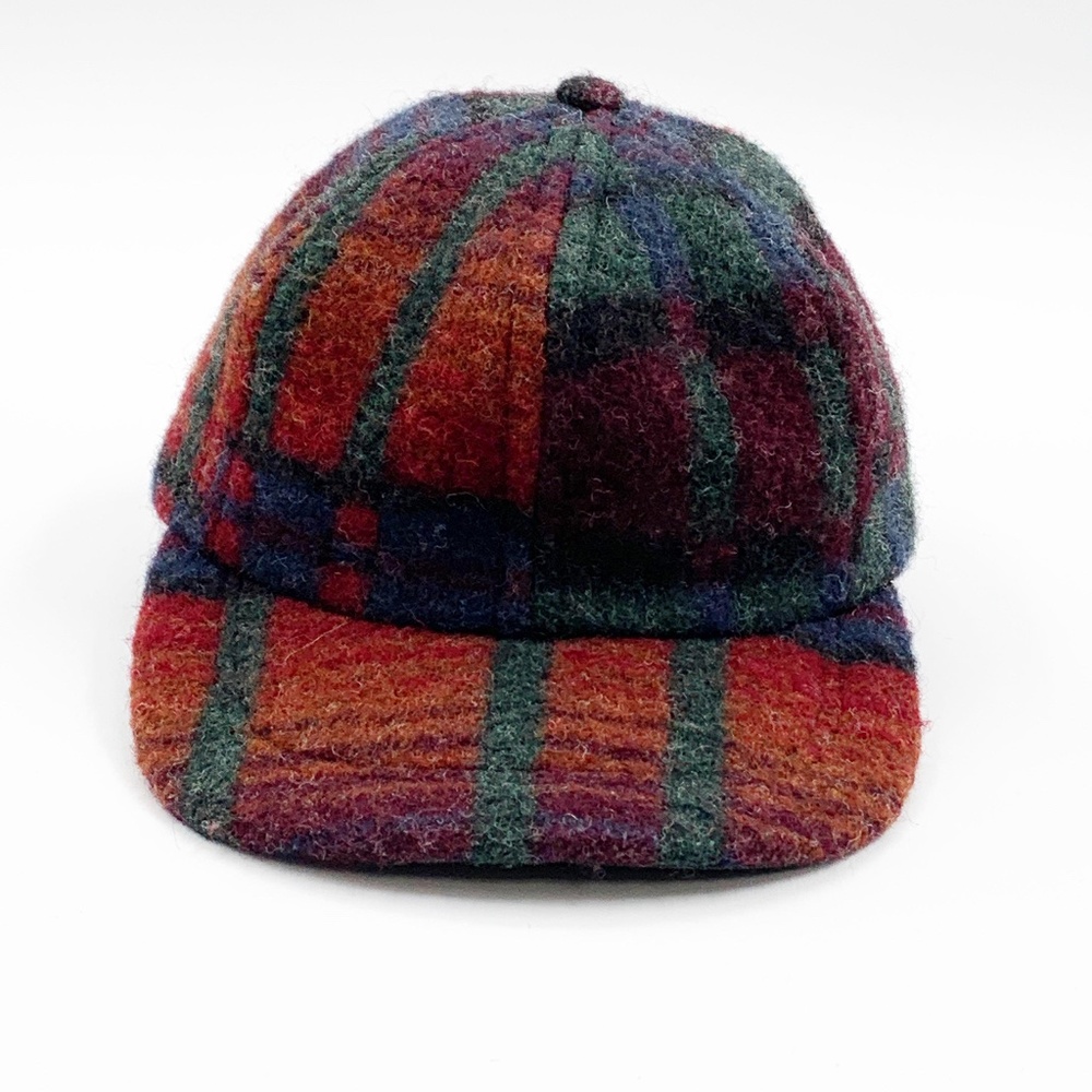 *SOLD* Woolrich Vtg Wool Hunting Hat Buffalo Plaid - Picture 4 of 11